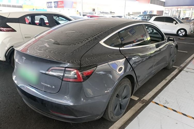Used Tesla Model 3 2019 Standard Range Rear-Drive Upgraded Version Rear Right 45 Deg