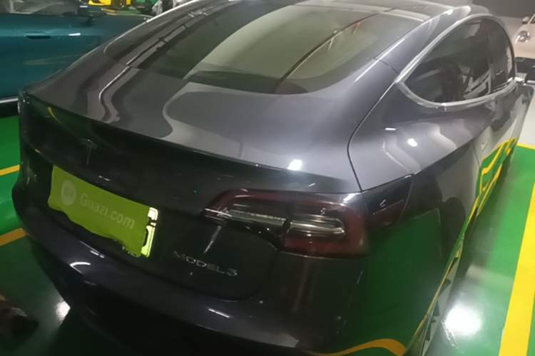 Used Tesla Model 3 2019 Standard Range Rear-Drive Upgraded Version Rear Right 45 Deg