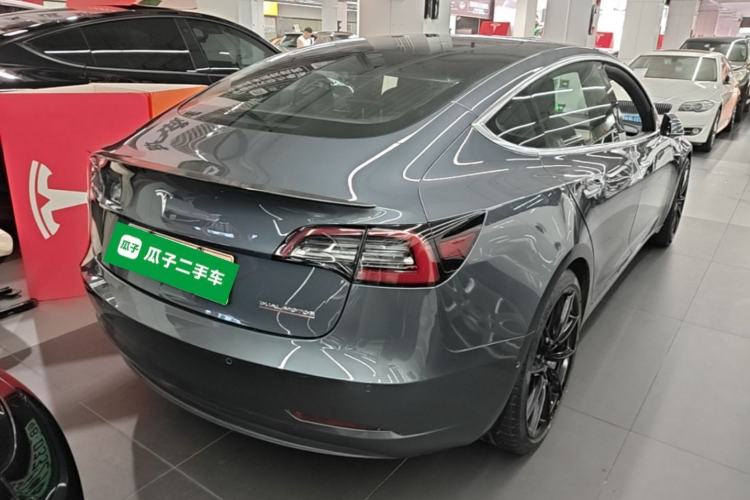 Used Tesla Model 3 2019 Performance High-Performance All-Wheel-Drive Version Rear Right 45 Deg