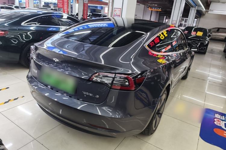 Used Tesla Model 3 2019 Standard Range Rear-Drive Upgraded Version Rear Right 45 Deg