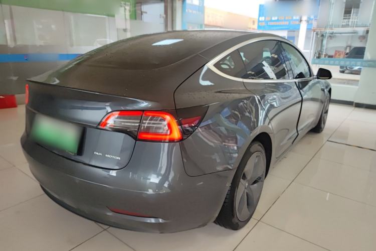 Used Tesla Model 3 2019 Long-Range All-Wheel-Drive Version Rear Right 45 Deg
