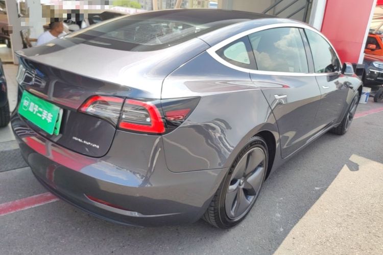 Used Tesla Model 3 2019 Long-Range All-Wheel-Drive Version Rear Right 45 Deg
