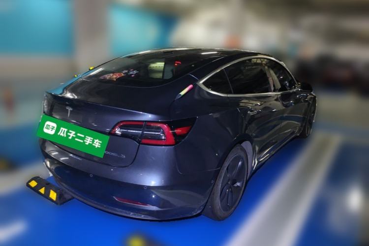 Used Tesla Model 3 2019 Standard Range Rear-Drive Upgraded Version Rear Right 45 Deg