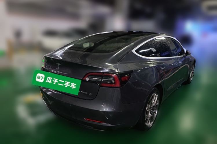 Used Tesla Model 3 2019 Long-Range Rear-Wheel-Drive Version Rear Right 45 Deg