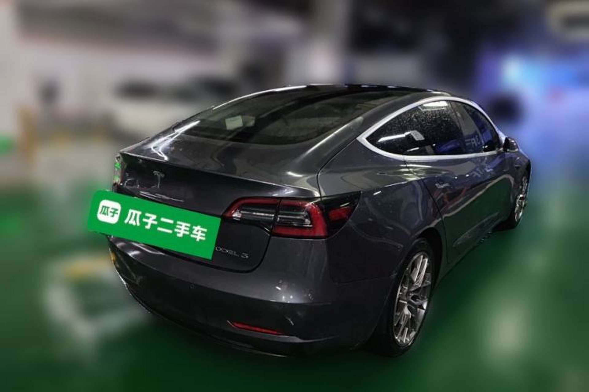 Used Tesla Model 3 2019 Long-Range Rear-Wheel-Drive Version Rear Right 45 Deg