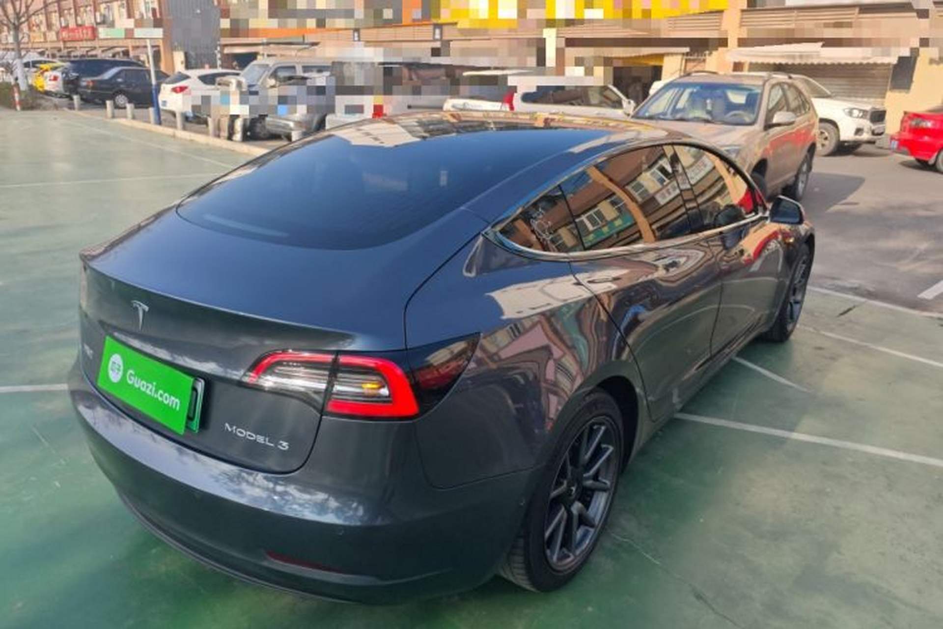 Used Tesla Model 3 2019 Standard Range Rear-Drive Upgraded Version Rear Right 45 Deg