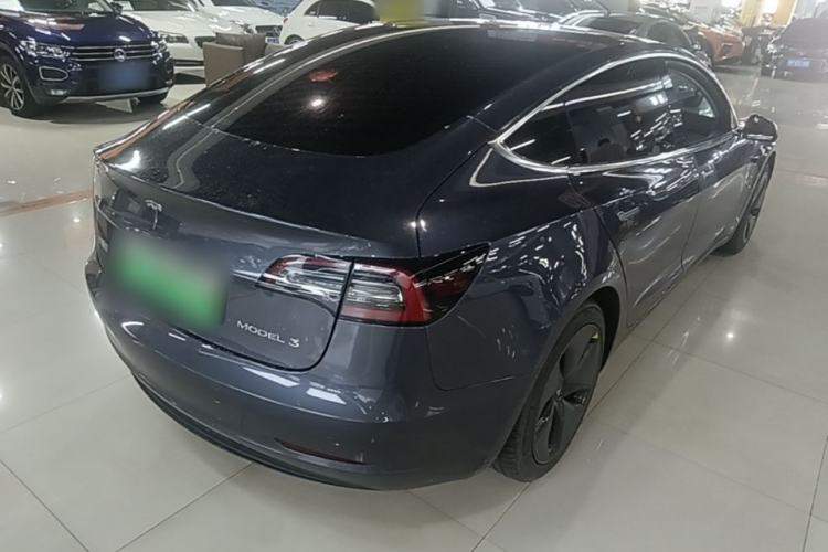 Used Tesla Model 3 2019 Standard Range Rear-Drive Upgraded Version Rear Right 45 Deg