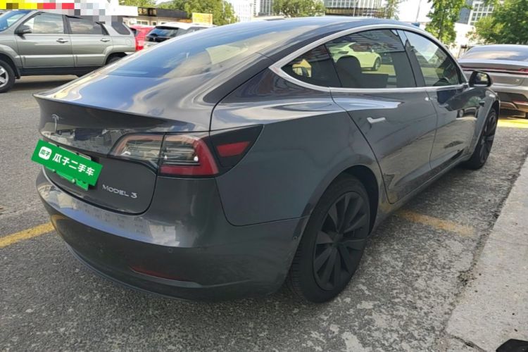 Used Tesla Model 3 2019 Standard Range Rear-Drive Upgraded Version Rear Right 45 Deg