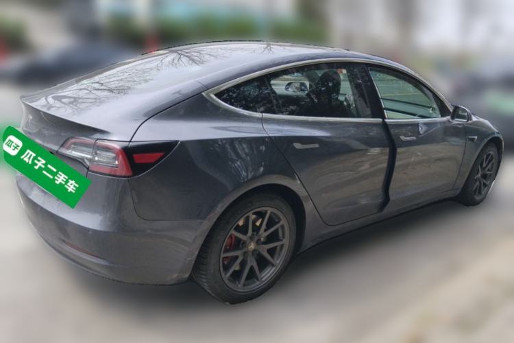 Used Tesla Model 3 2019 Standard Range Rear-Drive Upgraded Version Rear Right 45 Deg