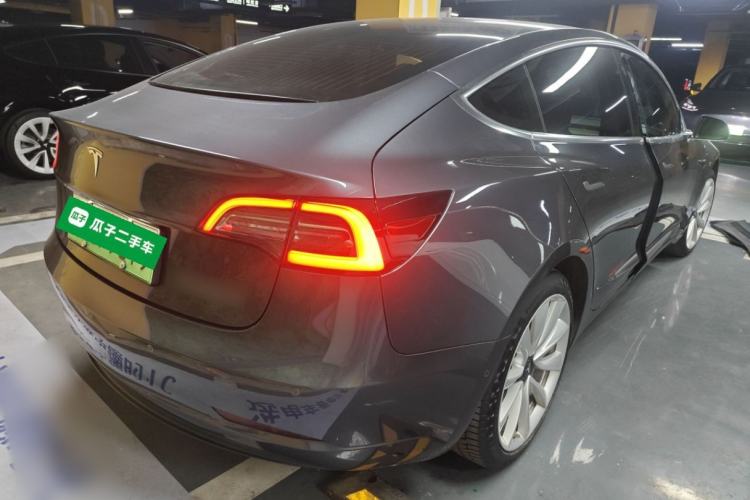 Used Tesla Model 3 2019 Standard Range Rear-Drive Upgraded Version Rear Right 45 Deg
