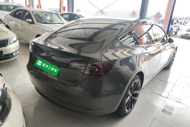 Used Tesla Model 3 2019 Standard Range Rear-Drive Upgraded Version Rear Right 45 Deg