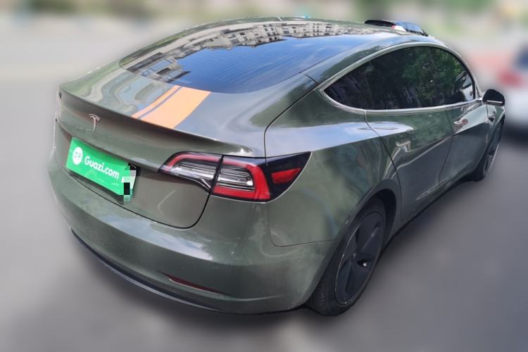 Used Tesla Model 3 2019 Long-Range Rear-Wheel-Drive Version Rear Right 45 Deg