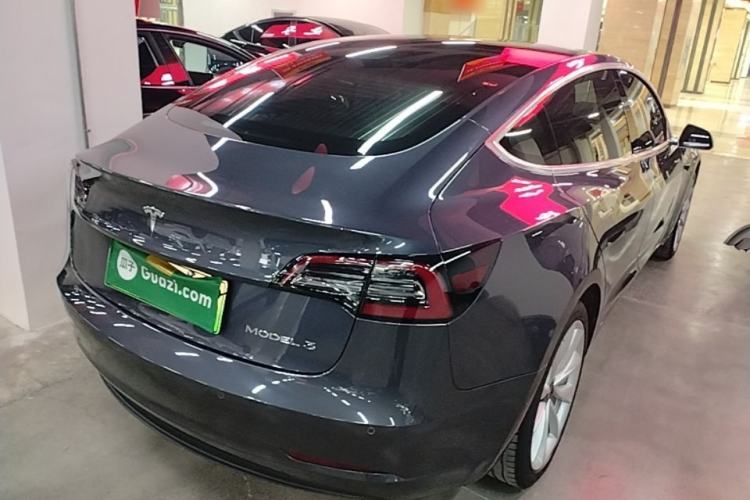 Used Tesla Model 3 2019 Standard Range Rear-Drive Upgraded Version Rear Right 45 Deg