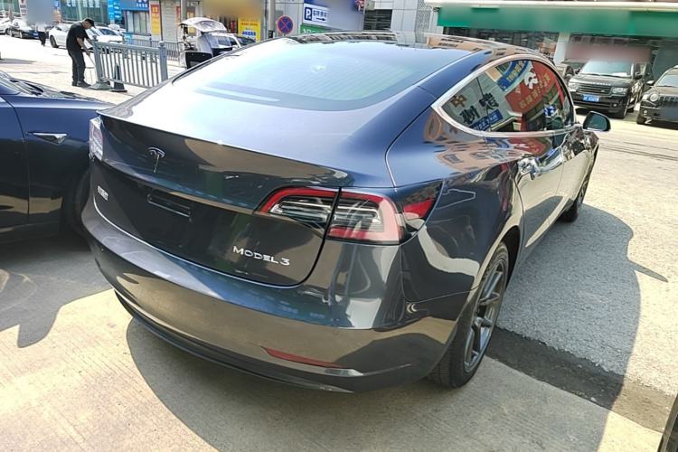 Used Tesla Model 3 2019 Standard Range Rear-Drive Upgraded Version Rear Right 45 Deg