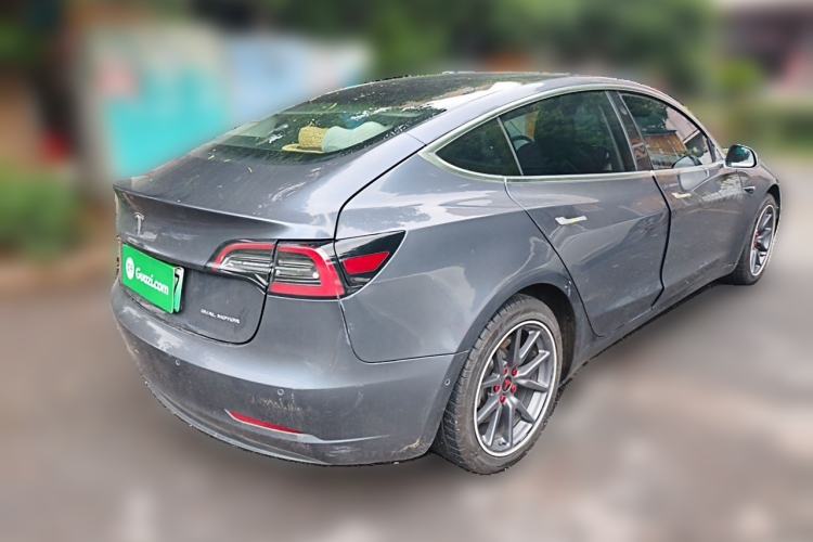 Used Tesla Model 3 2019 Long-Range All-Wheel-Drive Version Rear Right 45 Deg