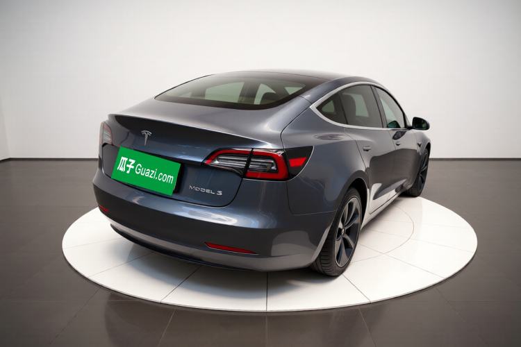 Used Tesla Model 3 2019 Standard Range Rear-Drive Upgraded Version Rear Right 45 Deg