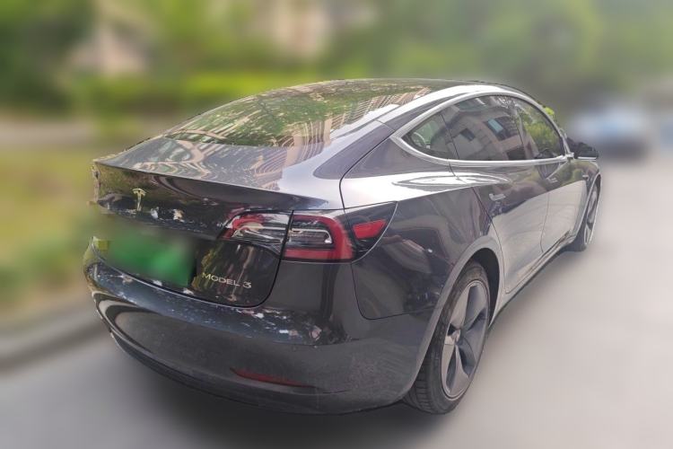 Used Tesla Model 3 2019 Standard Range Rear-Drive Upgraded Version Rear Right 45 Deg