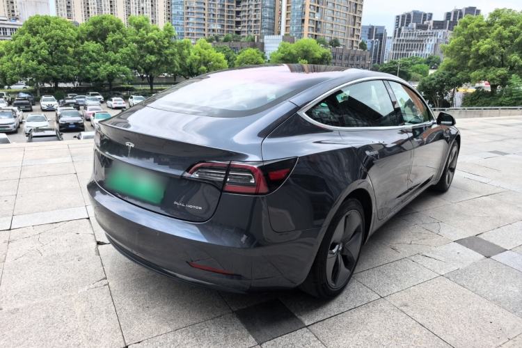 Used Tesla Model 3 2019 Long-Range All-Wheel-Drive Version Rear Right 45 Deg
