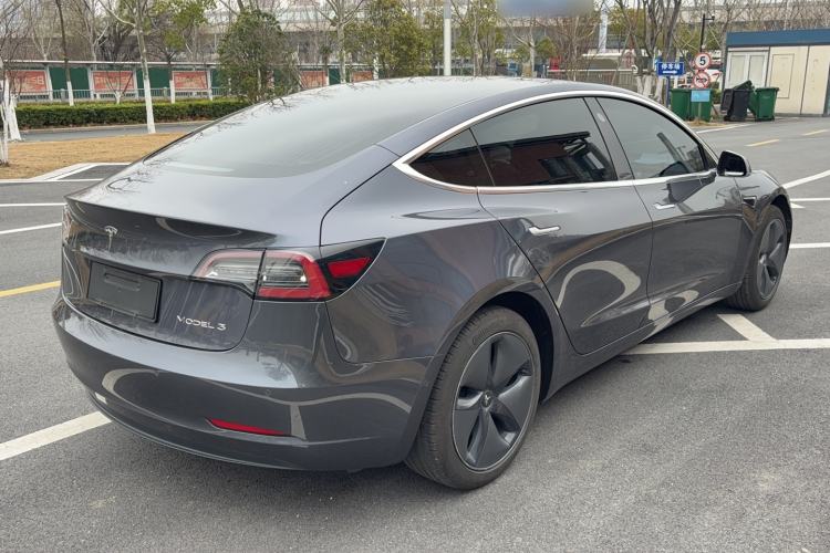 Used Tesla Model 3 2019 Standard Range Rear-Drive Upgraded Version Rear Right 45 Deg