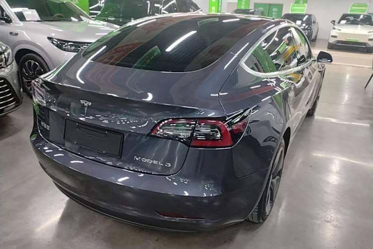 Used Tesla Model 3 2019 Standard Range Rear-Drive Upgraded Version Rear Right 45 Deg