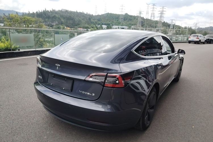 Used Tesla Model 3 2019 Standard Range Rear-Drive Upgraded Version Rear Right 45 Deg