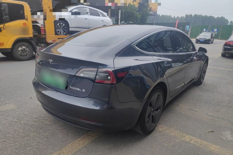 Used Tesla Model 3 2019 Standard Range Rear-Drive Upgraded Version Rear Right 45 Deg