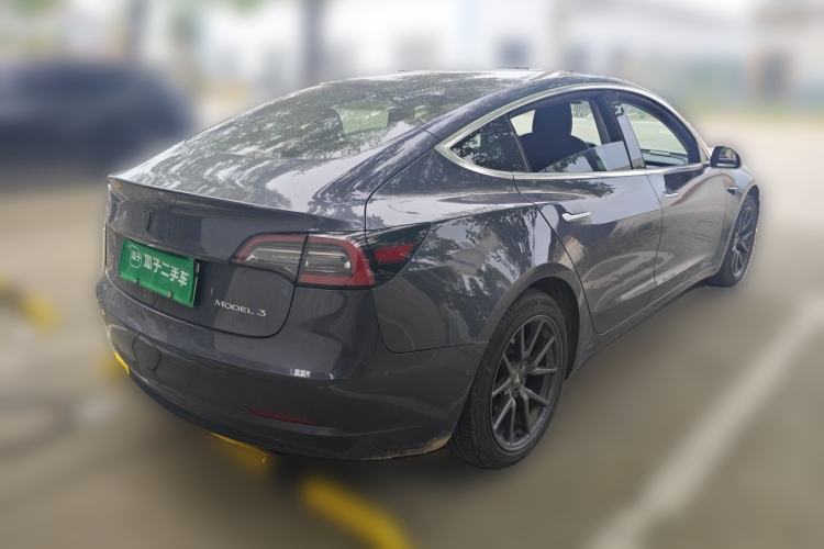 Used Tesla Model 3 2019 Standard Range Rear-Drive Upgraded Version Rear Right 45 Deg