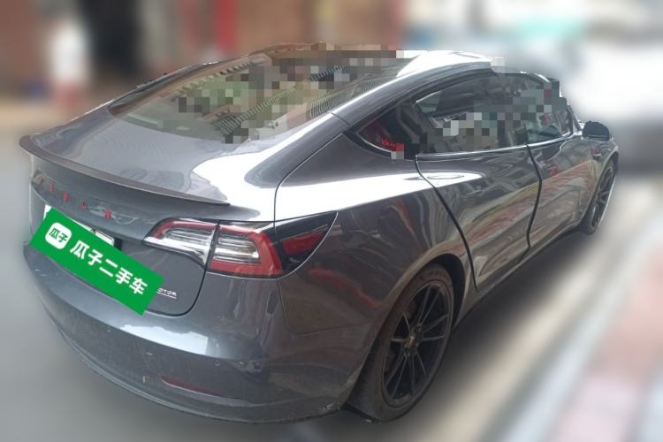 Used Tesla Model 3 2019 Performance High-Performance All-Wheel-Drive Version Rear Right 45 Deg