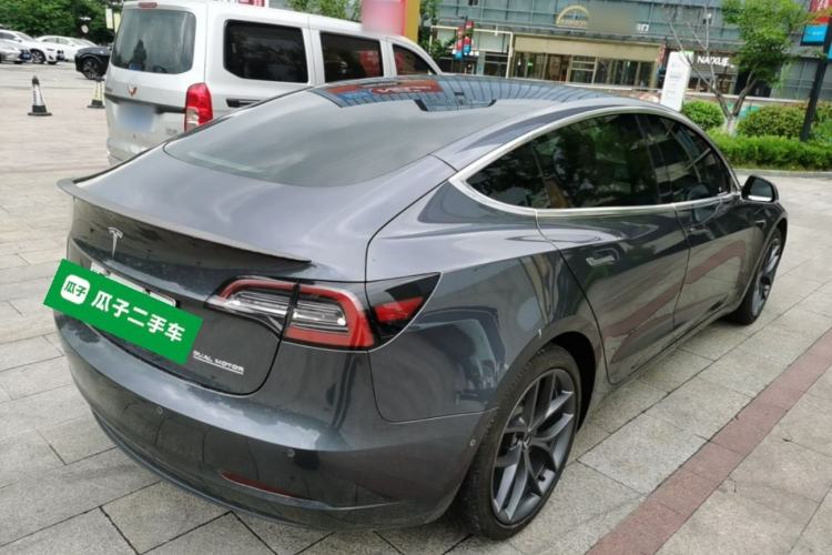 Used Tesla Model 3 2019 Performance High-Performance All-Wheel-Drive Version Rear Right 45 Deg
