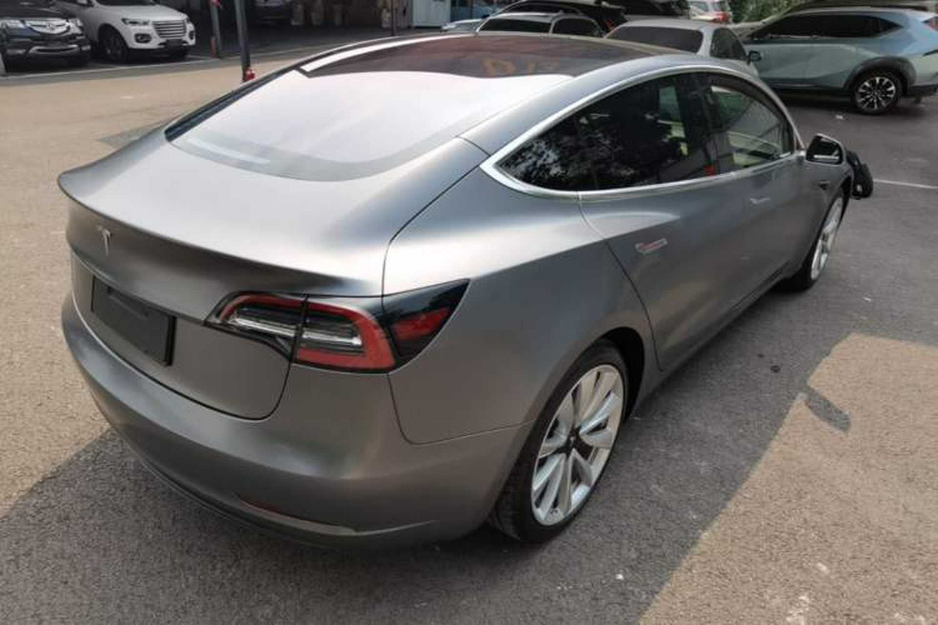 Used Tesla Model 3 2019 Long-Range All-Wheel-Drive Version Rear Right 45 Deg