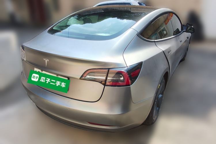 Used Tesla Model 3 2019 Long-Range Rear-Wheel-Drive Version Rear Right 45 Deg