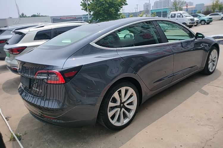 Used Tesla Model 3 2019 Standard Range Rear-Drive Upgraded Version Rear Right 45 Deg
