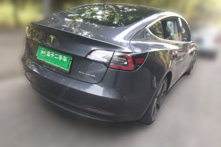 Used Tesla Model 3 2019 Long-Range All-Wheel-Drive Version Rear Right 45 Deg