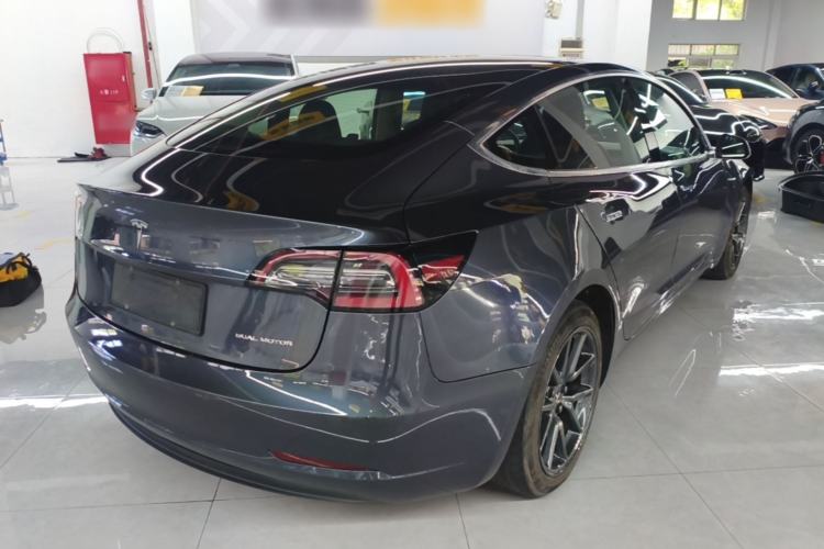 Used Tesla Model 3 2019 Long-Range All-Wheel-Drive Version Rear Right 45 Deg