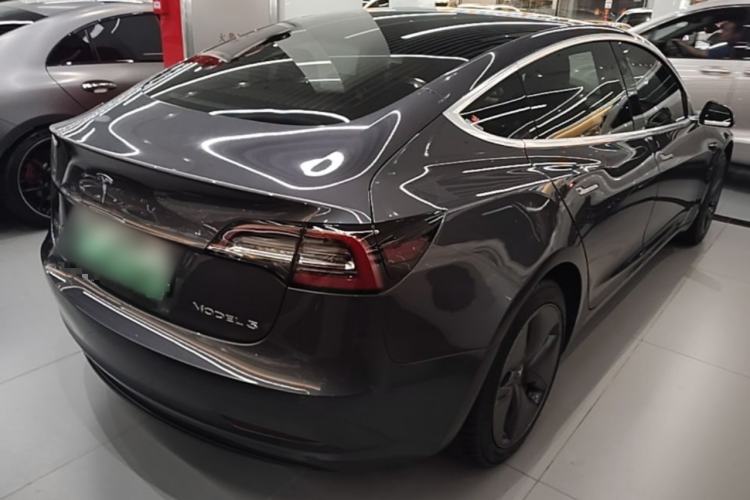 Used Tesla Model 3 2019 Standard Range Rear-Drive Upgraded Version Rear Right 45 Deg