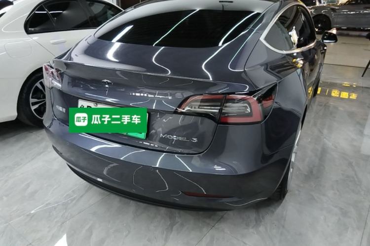 Used Tesla Model 3 2019 Standard Range Rear-Drive Upgraded Version Rear Right 45 Deg