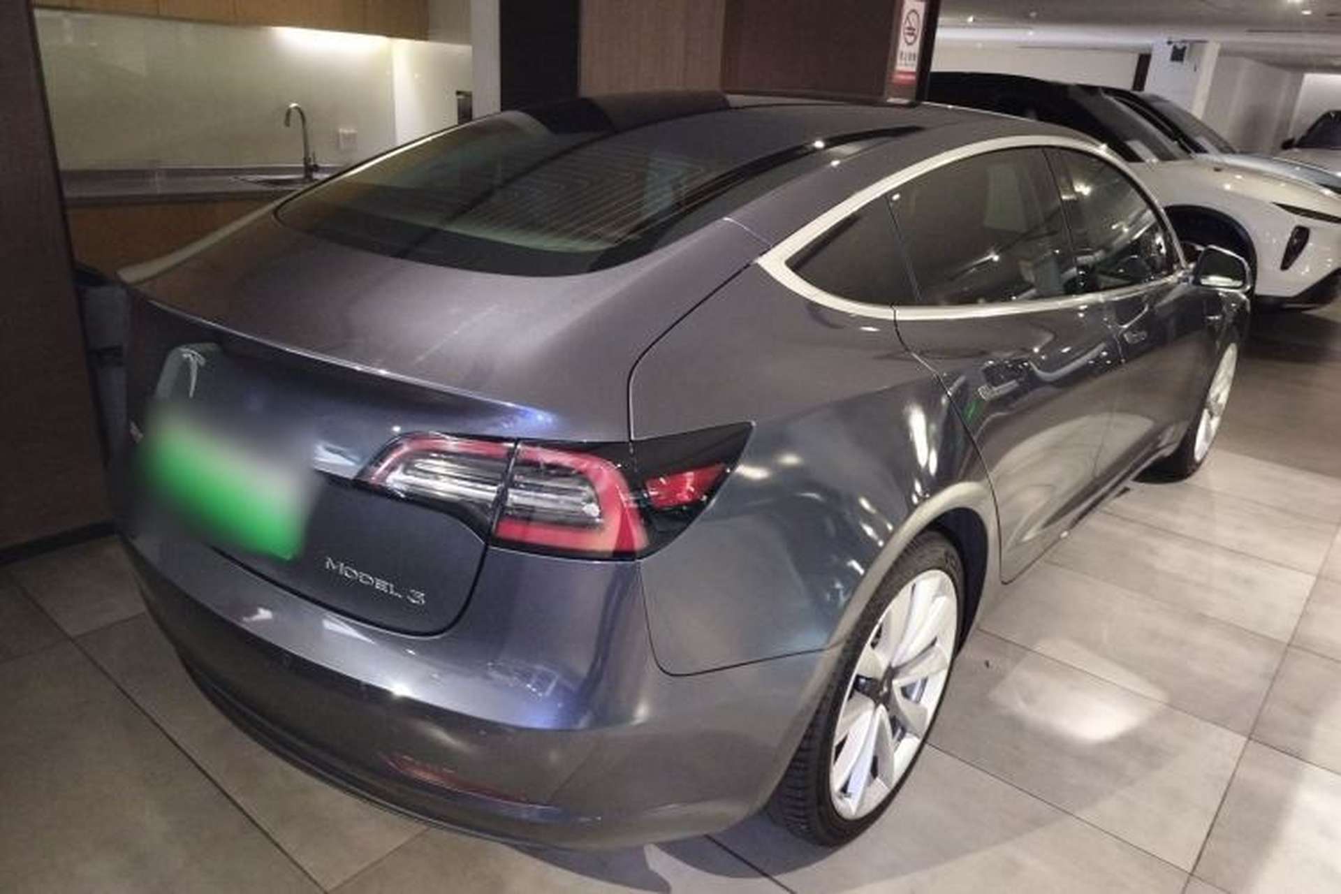 Used Tesla Model 3 2019 Standard Range Rear-Drive Upgraded Version Rear Right 45 Deg