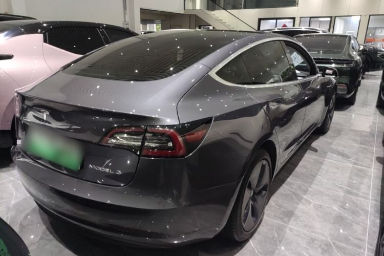 Used Tesla Model 3 2019 Standard Range Rear-Drive Upgraded Version Rear Right 45 Deg
