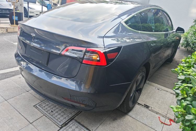 Used Tesla Model 3 2019 Standard Range Rear-Drive Upgraded Version Rear Right 45 Deg