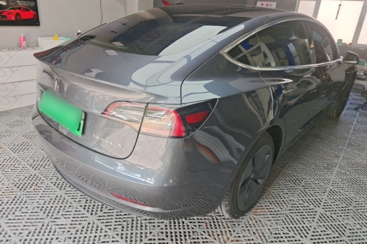 Used Tesla Model 3 2019 Standard Range Rear-Drive Upgraded Version Rear Right 45 Deg