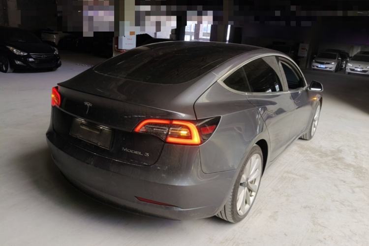 Used Tesla Model 3 2019 Standard Range Rear-Drive Upgraded Version Rear Right 45 Deg