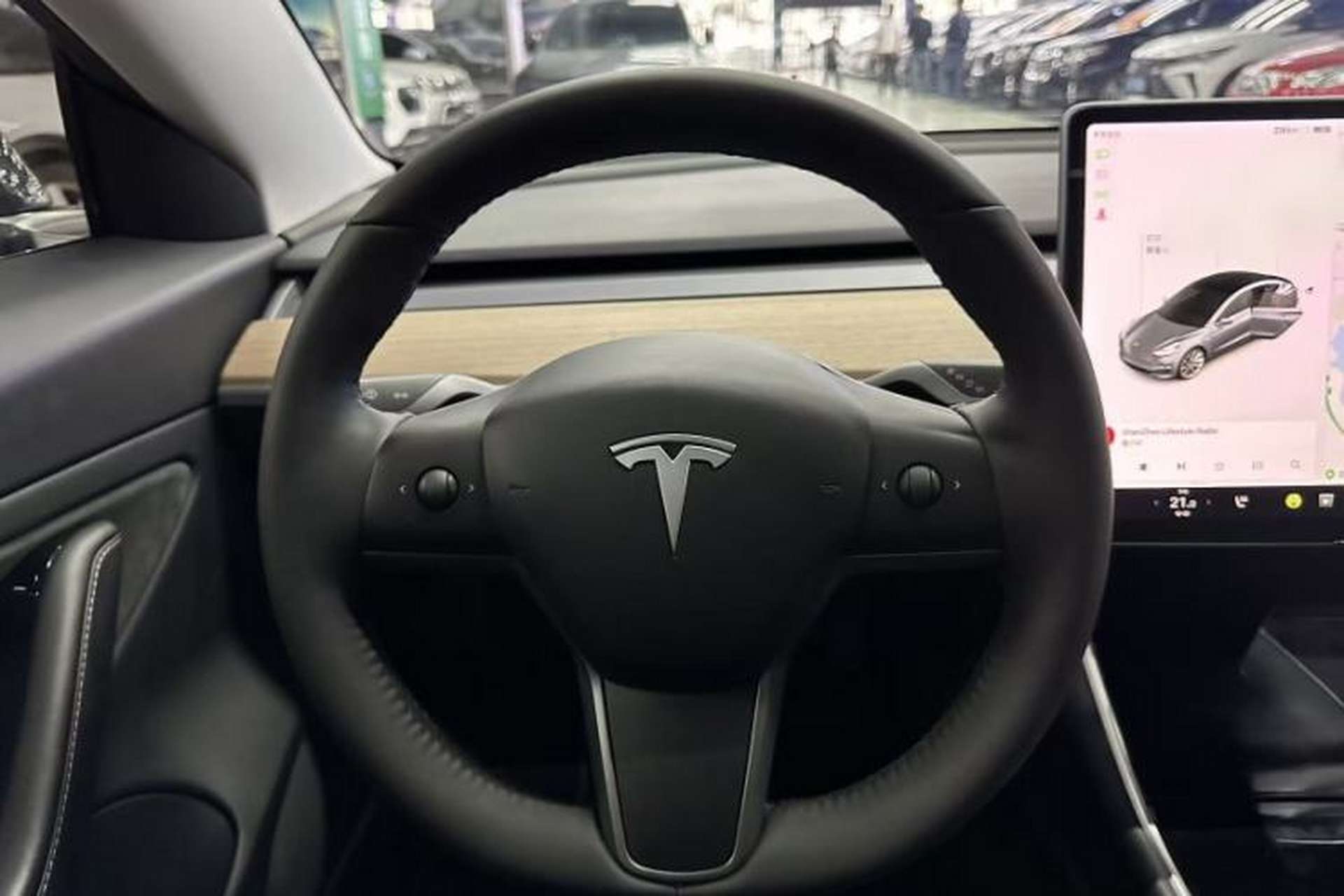 Used Tesla Model 3 2019 Long-Range All-Wheel-Drive Version Steering Wheel