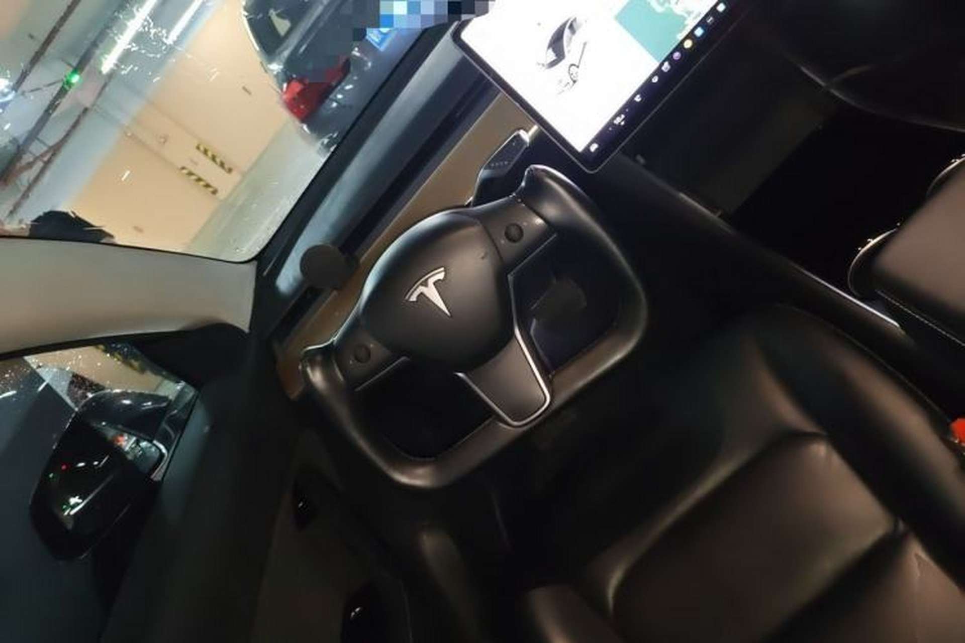 Used Tesla Model 3 2019 Long-Range Rear-Wheel-Drive Version Steering Wheel