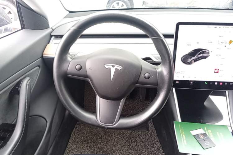 Used Tesla Model 3 2019 Long-Range Rear-Wheel-Drive Version Steering Wheel