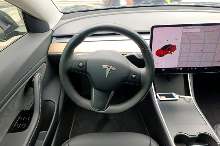 Used Tesla Model 3 2019 Long-Range Rear-Wheel-Drive Version Steering Wheel