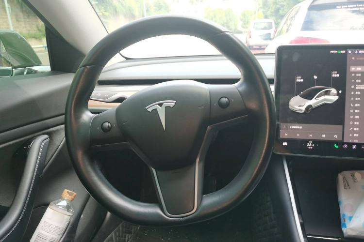 Used Tesla Model 3 2019 Long-Range Rear-Wheel-Drive Version Steering Wheel