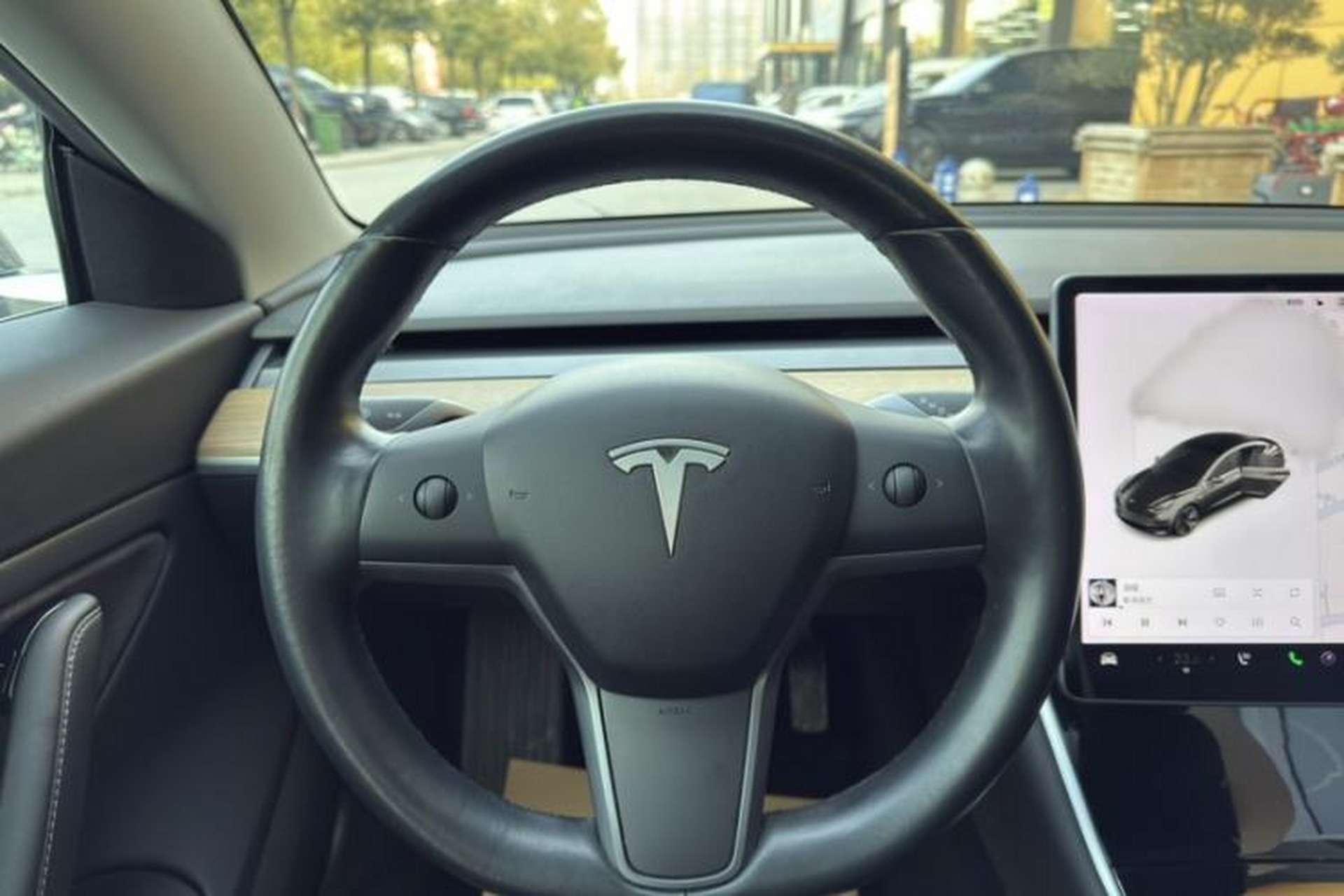 Used Tesla Model 3 2019 Long-Range Rear-Wheel-Drive Version Steering Wheel
