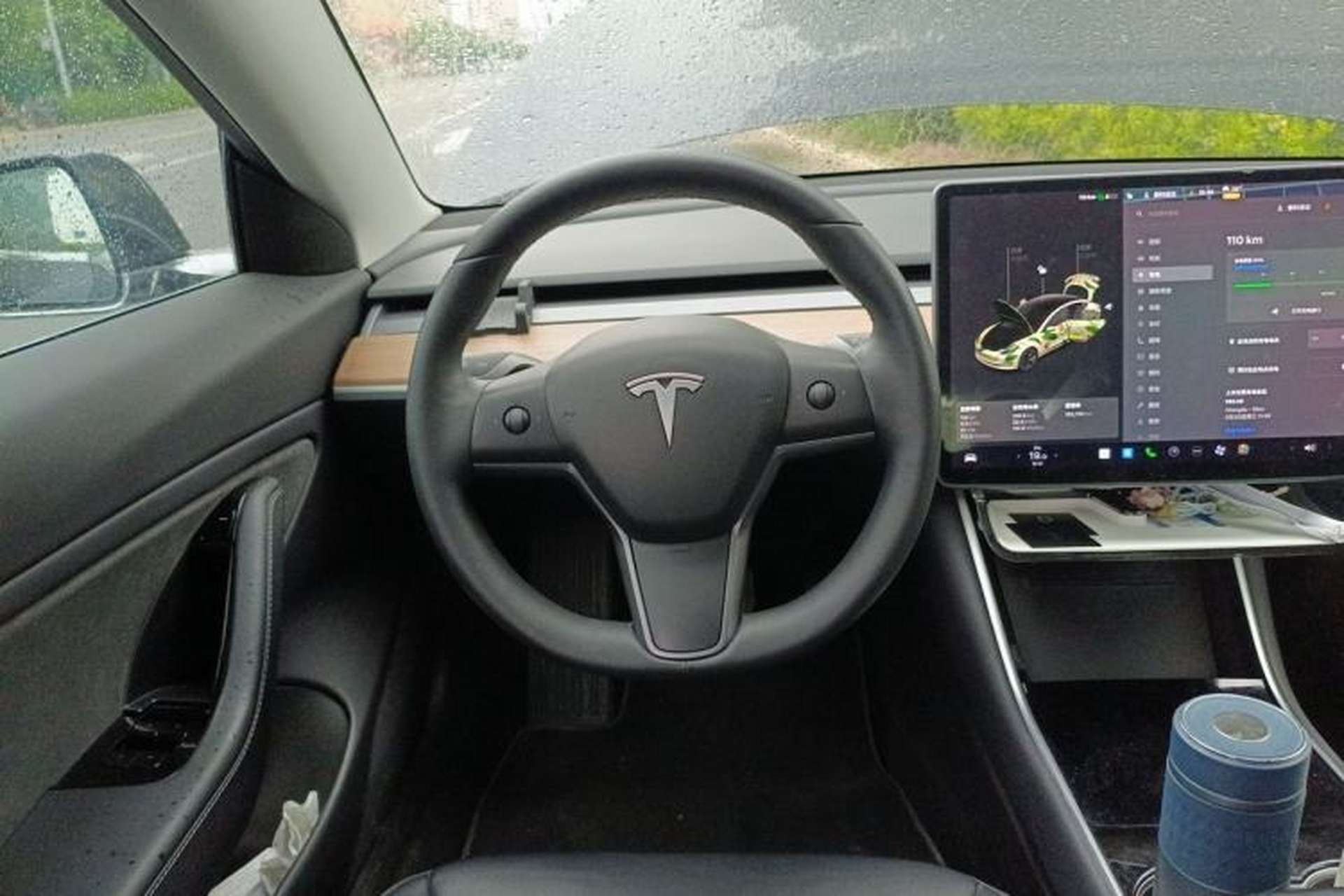 Used Tesla Model 3 2019 Long-Range Rear-Wheel-Drive Version Steering Wheel