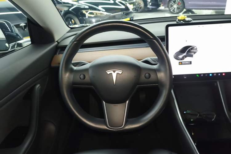 Used Tesla Model 3 2019 Long-Range Rear-Wheel-Drive Version Steering Wheel
