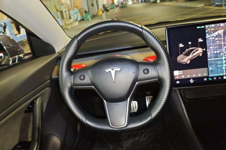 Used Tesla Model 3 2019 Performance High-Performance All-Wheel-Drive Version Steering Wheel